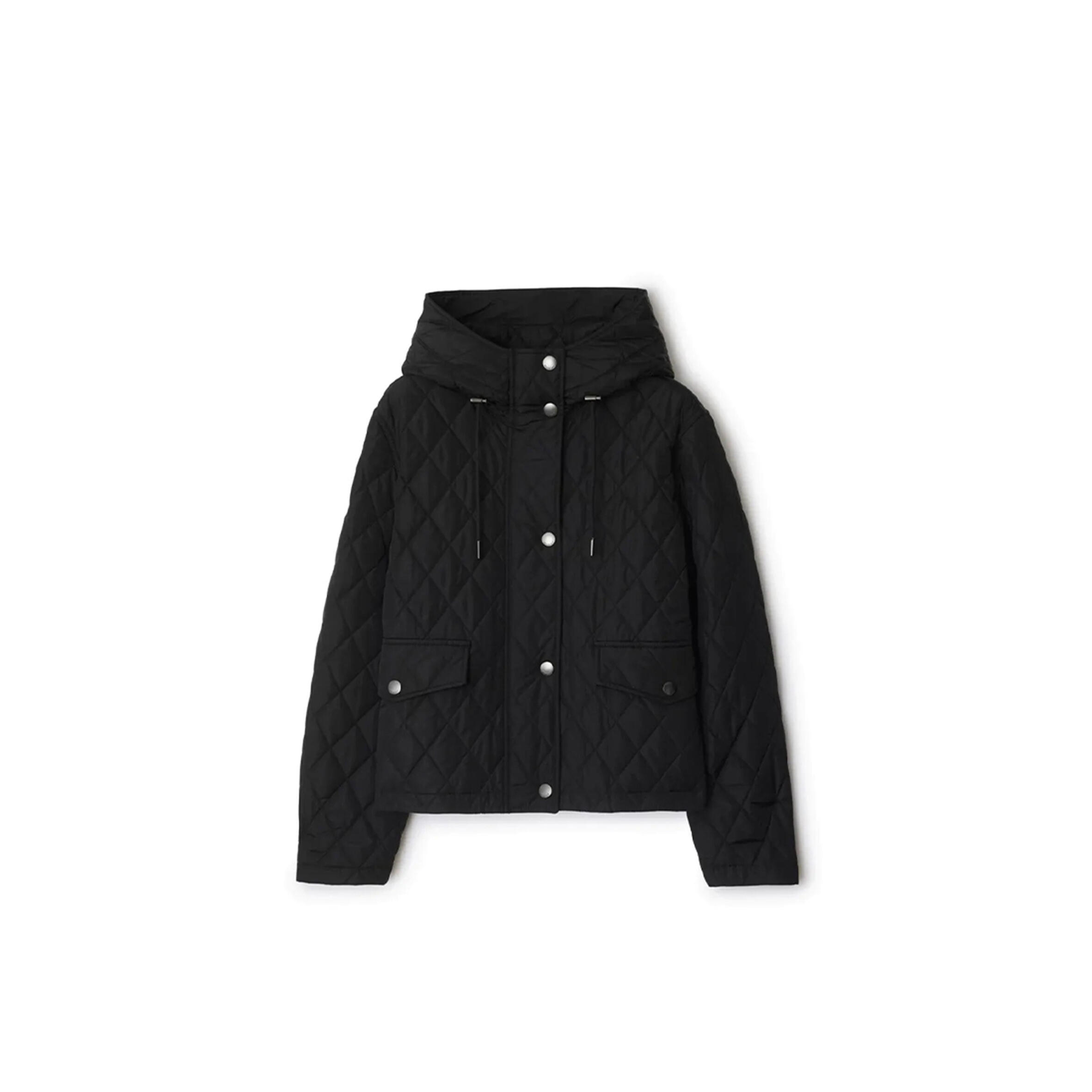 BURBERRY CROPPED-NYLON-STEPPJACKE MIT KAPUZE 81103291